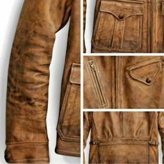 Elevate your style with these vintage distressed leather jackets for men! 🧥 Available in various sizes and perfect for activities like riding, hunting, and hiking. #VintageFashion #LeatherJacket #MensWear #OutdoorAdventure  #eBayStore #Regular #Brown #Leather #Jacket #Motorcycle #Western #Geek #Classic #Fish #Wedding #Workwear #Formal #PartyCocktail #Travel #Business #Casual #Men Vintage Distressed Leather Outerwear, Rugged Fitted Leather Jacket With Pockets, Vintage Distressed Brown Outerwear, Vintage Brown Distressed Outerwear, Rugged Distressed Brown Leather Jacket With Pockets, Rugged Distressed Brown Outerwear For Outdoor, Distressed Brown Long Sleeve Outerwear With Pockets, Distressed Brown Outerwear With Pockets For Fall, Distressed Brown Fall Outerwear With Pockets