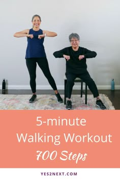 This 5-minute walking workout will get your heart pumping and strengthen your upper and lower body. Knee Replacement Exercises, Strength Training Guide, Chair Exercise, Exercise For Seniors, Senior Exercises, Exercises For Seniors, Full Body Workout Routine, Heart Pumping