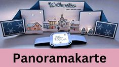 an assortment of greeting cards with the words panoramakarte