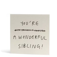 Adopted Sibling Greeting Card