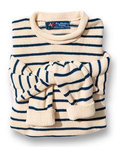 Marina Striped Rollneck Sweater – Kiel James Patrick New England Preppy Style, Forest Fall, Cozy Weather, Weather Clothes, Kiel James Patrick, Clothes Board, Summer Things, Coastal Granddaughter