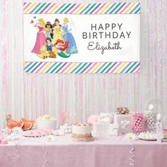 #DisneyPrincess #Disney #DisneyPrincessBanner Disney Princess Birthday Banner, Princess Birthday Banner, Happy Birthday Elizabeth, Modern Disney Princess, Disney Princess Modern, Disney Princess Birthday, Modern Disney, Princess Birthday, Birthday Banner