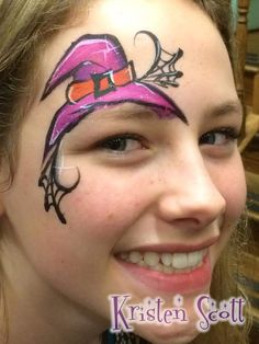 Witch Face Paint, Facepainting Halloween, Face Painting Halloween Kids, Halloween Face Paint Designs, Easy Halloween Face Painting, Pumpkin Face Paint, Fairy Face Paint, Festival Face Paint, Halloweenský Makeup