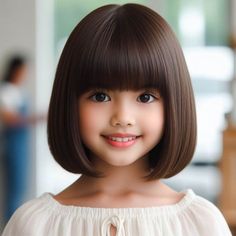 Hair Cuts For Kids Girls Ideas, Kid Bob Haircut, Girl Bob Haircut Kids, Baby Girl Haircut Styles, Kid Haircut Girl