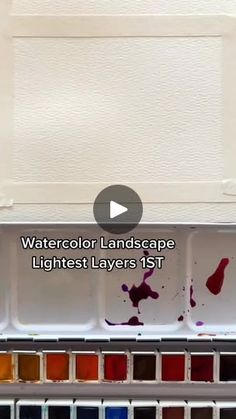 the watercolor landscape lightest layers is shown in an image with text overlay