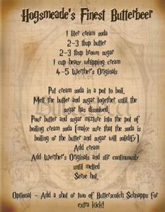 a poem written in the language of hogwart's first butterbeet on parchment paper