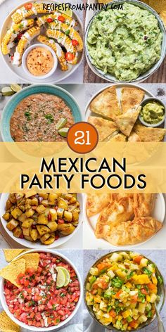 mexican party foods that are ready to be eaten