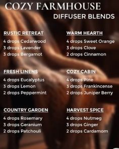 Essential Oils Guide, Essential Oil Diffuser Recipes