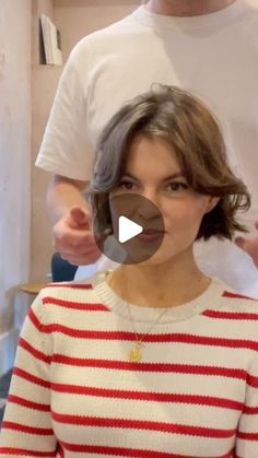 The Hair Bros on Instagram: "The Cropped Bob.   One of our favourite hair-cuts at 123 over the last few months even more so as we finally head in to spring. ☀️ It’s probably the shortest a Bob can go.  It is so versatile due to the softness throughout the cut. No set parting necessary!  Let us know what you think, we absolutely love it!   #thehairbros #croppedbob #haircut #fy #fyp #viral #haircut #hairtransformation #hairspo" No Styling Haircut Short, Straight Edge Bob Haircut, Buzzed Nape Bob, Crop Bob Haircut, Lily Collins Bob Haircut, Short Bob For Round Face Shape, Short Bob Haircuts With Side Bangs, Short Chopped Haircut, French Bob Updo