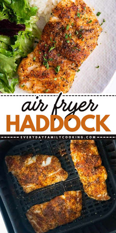 Need an easy healthy dinner that can be ready in no time? Learn how to cook haddock fillets! They're a simple healthy meal in only 20 minutes. Tender and flaky with the right pop of flavor, this air fried haddock recipe is just perfect! Air Fryer Fish No Breading, Best Way To Cook Haddock, Breaded Haddock Recipes Baked, Haddock Meal Prep, Air Fried Haddock Recipes, Breaded Haddock In Air Fryer, Healthy Baked Haddock Recipes