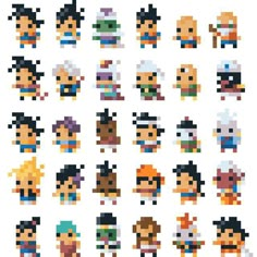 an image of pixel art characters