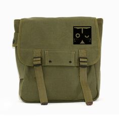 "► BACKPACK - CANVAS BACKPACK *Customers love the size and durablitity of this Backpack :) *Made of a durable heavyweight cotton canvas *Perfect smaller sized Backpack for School, Work and Travel *Adjustable Shoulder Straps *Large volume main compartment *Internal divider and ipad/laptop sized back pocket *Size: 12\"(w) x 12\"(h) x 6\"(d) *Personalized / Customized & Monogrammed graphics available ! Please contact us for more details. A canvas backpack with one large volume main compartment Cat Design School Backpack, School Backpack With Cat Design, Student Backpack With Cat Design, Rectangular Cat Design Backpack For Back To School, Back To School Rectangular Backpack With Cat Design, Rectangular Backpack With Cat Design For Back To School, Back To School Backpack With Cat Design, Green Military Style Backpack, Khaki Satchel Backpack For School