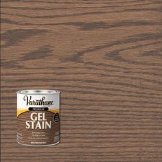 Varathane 1-qt. Briarsmoke Wood Interior Gel Stain (2-pack) is a convenient and easy to use stain that provides deep, rich color to enhance the natural grain of the wood. Rich, thick stain formula provides twice the coverage of traditional oil-based stains. Thicker consistency prevents drips and runs. Varathane Briarsmoke, Gel Stain Kitchen Cabinets, Interior Wood Stain, Craft Therapy, Honey Oak Cabinets, Grey Stained Wood, House Mansion, Butcher Block Wood, General Finishes