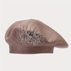 Flower Embroidery Elegant Tam Beret Hat Classic Rhinestone Tan Elastic Cap Warm Suitable Types: Elasticity Special Features: Packable Material: Polyester Cap Type: Beret Craftsmanship: Knitting We Use Stock Photos To Depict The Likeness Of Each Item. The Photos May Not Show The Exact Packaging/Item You Will Receive We Aren't Dragon Our Feet When It Comes To Your Order! Brown Rhinestone Hat, Tams Hats, Beret Cap, Gingham Jacket, Knitted Beret, Plaid Hats, Pumpkin Hat, Berets Cap, Ski Hats