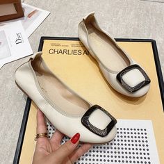 Shipping: Worldwide Express Shipping AvailableDelivery time: 7-15Days Fast ShippingReturns: Fast refund, 100% Money Back Guarantee.SPECIFICATIONSBrand Name: NoEnName_NullFlats Type: Ballet flatsUpper Material: PUToe Shape: round toeOrigin: Mainland ChinaSeason: Spring/AutumnOccasion: Office CareerClosure Type: SLIP-ONItem Type: flatsFashion Element: BuckleDepartment Name: ADULTStyle: LEISUREOutsole Material: RUBBERInsole Material: PUPattern Type: SolidModel Number: women flatsFit: Fits true to s Foldable Ballet Flats, Outerwear Women Winter, High Heel Wedges, Womens Ballet Flats, Heels & Wedges, Winter Coats Women, Clothes Gift, Metal Buckles, Boot Shoes Women