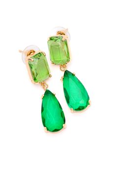 Make a stylish statement with these Sparkly Spirit Drop Crystal Earrings. Featuring mounted crystal stones and post earrings, they provide a stunning pop of color for any look. Mounted Crystal Stones Heavier Weight Earrings Post Earrings Lead and Nickel Compliant 1.75” Long Green Statement Earrings, Crystal Stones, Pop Of Color, Green Crystals, Chic Boutique, Sock Shoes, Crystal Earrings, Stones And Crystals, Post Earrings