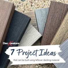 7 Project Ideas That Can Be Built Using Leftover Decking Material Reuse Deck Boards, Scrap Composite Deck Board Projects, What To Do With Leftover Trex Decking, Composite Deck Scrap Ideas, Leftover Composite Decking Projects, Scrap Deck Board Projects, Scrap Trex Decking Projects, Repurpose Deck Boards, Leftover Trex Projects