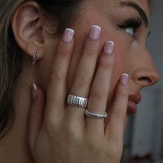 This stunning thick band ring is a must in your jewelry collection! Meet our Celestial Necklace, your new go-to necklace! Wear it alone or pair it with our Plain Jane Ring for an iconic stack. Celestial Necklace, Jewels Rings, Stone Heart, Belly Rings, Ring Size Guide, Cz Stone, Stone Earrings, Ring Necklace, Anklets