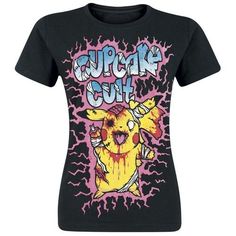 Zombie Pikachu, Zombie Gore, Scene Shirts, Shirts 2000s, Emo Clothes For Girls, Evil Clothes, Pikachu Shirt, Dope Shirt