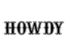 the word showy written in black ink on a white background with an ornate font