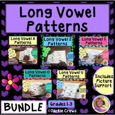 the long voel patterns are great for students to use in their writing and crafting projects