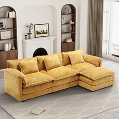 42023959920682 Oversized Sectional Sofa, Sofa Comfy, Couch For Living Room, Living Room Furniture Styles, L Shape Sofa