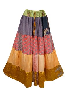 Womens Long Maxi Skirt, Red Floral Patchwork Boho Stylish Skirts S/M/L Bohemian Maxi Skirt For Festive Occasions, Bohemian Floor-length Lehenga For Summer, Bohemian Floor-length Summer Lehenga, Traditional Multicolor Maxi Skirt, Summer Bohemian Multicolor Lehenga, Bohemian Multicolor Lehenga For Summer, Bohemian Tiered Skirt For Festive Occasions, Bohemian Multicolor Maxi Lehenga, Red Bohemian Maxi Skirt