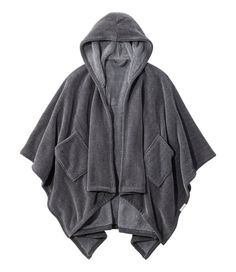 Wrap up in extra comfy, cozy bliss: our warm, plush wearable throw features cozy chenille on one side and super soft sherpa fleece on the other. One size fits all. 100% polyester plush knit. Machine wash and dry. The warmth of a throw and the comfort of a hooded wrap, all in one. Great for wearing at home, on the deck, in the RV and more - also makes a great gift. Hooded style helps keep neck warm. Two pockets to keep hands warm or store phone. Imported. | Cozy Chenille Wearable Throw, Polyester Moisture-wicking Fleece Hooded Hoodie, Snuggle Blanket Hoodie, Wearable Blanket Hoodie, Ultra Soft & Cozy Blanket Sweatshirt, Soft-washed Cotton Hooded Sweatshirt, Bedroom Blanket, Grey Throw, Hoodie Blanket, Kids Outerwear