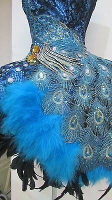 Da NeeNa C083 Peacock Queen Showgirl Vegas Cabaret Dance Dress XS-XL | eBay Burlesque Outfit Ideas, Peacock Prom Dress, Peacock Halloween, Burlesque Outfit, Things I Need, Peacock Dress, Fairytale Fashion, Dress Comfortable, Lycra Fabric