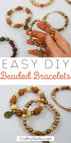 beaded bracelets are easy and fun to make