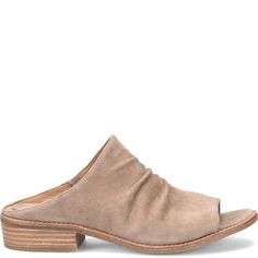 Netta | Sofft Shoe Sofft Shoes, Shoes And Boots, Metallic Leather, Stacked Heel, Shoe Shop, Womens Slippers, Italian Leather, Heeled Mules, Suede Leather