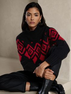 Skye Fair Isle Sweater | Banana Republic Nordic Sweaters, Fair Isle Jumper, Fair Isle Pattern, Thick Sweaters, Banana Republic Sweater, Fair Isle Sweater, Chunky Sweater, Wool Blend Sweater, Kilt