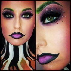 Beetlejuice look Make Up Color, Beetlejuice Makeup, Beetlejuice Costume, Holloween Makeup, Beetlejuice Halloween, Hallowen Ideas, Cute Halloween Nails, Beetle Juice