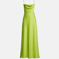 Looking for that perfect event dress? Look no further...This strappy maxi-length dress is made of flowing satin. Main - 100% Polyester; Linging - 100% Polyester. Cowl neck. Spaghetti straps. Open back. Invisible zipper with hook and eye. Product Measurements (Taken from a size 4) - Length- 59.75'. Dry Clean Only. Modeled in size 4. Height- 5' 7 1/2'. Bust- 34 1/2'. Waist- 29'. Hips- 38'. Pre-draped Satin Maxi Dress, Floor-length Satin Dress With Bias Cut For Evening, Pre-draped Satin Dress With Spaghetti Straps, Floor-length Bias Cut Satin Evening Dress, Pre-draped Floor-length Satin Maxi Dress, Formal Spring Floor-length Slip Dress, Silk Satin Finish Maxi Evening Dress, Spring Pre-draped Bias Cut Maxi Dress, Silk Maxi Dress With Satin Finish