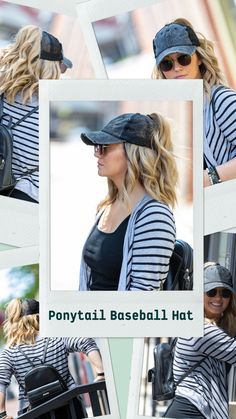 Blank Baseball Caps. Womens Baseball Caps. Best sun hats for women. Ball caps for women. Athletic hairstyles for sports softball easy, golf hats for women, sun hats for women, baseball hats for women. Trucker hat, ponytail, better than a visor, sun hat. High ponytail hairstyles, long hair, short hair, easy hair accessories. #hatsforwomen #hairstyles #running #ponytail #hairstyleideas Hat Ponytail, Short Or Long Hair, Ponytail Baseball Cap