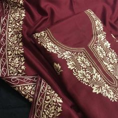 Item Overview ATHARVA Hand Embroidery Salwar Kameez/Pashmina Fabric/Maroon/Kashmiri Embroidery Shirt Dupatta/Zari Thread Work/Custom Stitch Unstitch/Plazzo/Pants/Gift/ Dno. PA201B Fabric: * Shirt - Semi Pashmina Fabric - 2.5 Mts - Maroon Fabric/ Embroidered Neck Embroidered Dupatta Kashmiri Embroidery Colors Available Available/ Heavy Embroidery. Very Beautiful * Dupatta: Pashmina Dupatta- Zari Thread Work Border 2.5 Mts- Latkans Tassels * Bottom: Pashmina 2.5 Mts. Excusive Hand Embroidered Part Embroidered Raw Silk Palazzo Set For Festivals, Red Bollywood Palazzo Set With Embroidered Border, Bollywood Style Red Palazzo Set With Embroidered Border, Red Palazzo Set With Embroidered Border For Eid, Unstitched Palazzo Set With Embroidered Border For Festive Season, Traditional Raw Silk Palazzo Set With Chikankari Embroidery, Diwali Unstitched Cambric Suit With Intricate Embroidery, Intricate Embroidered Mulmul Unstitched Suit For Eid, Festive Cambric Palazzo Set With Intricate Embroidery