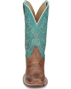 Tony Lama Women's Rowena Western Boots - Square Toe , Tan Boots Square Toe, Tony Lama, Heel Caps, Rubber Heels, Western Boots, Full Grain Leather, Grain, Square, Boots