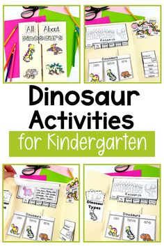 dinosaur activities for kids to practice their writing and spelling with the help of an adult