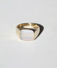 In stock & custom sized 3-4days. One of a Kind. This is a traditional square shaped signet ring with agate stone. Macha Jewelry, jewelry store, unique non-traditional engagement rings, mens and womens wedding bands sustainably custom handcrafted in Brooklyn, New York, ethical, conflict free, diamonds, fine jewelry, handmade, Greenpoint. Classic Agate Signet Ring As Gift, Classic Agate Signet Ring For Gift, Classic Agate Signet Ring For Formal Occasions, Classic Agate Signet Ring With Polished Finish, Signet Engagement Rings, Traditional Engagement, Blue Agate Stone, Rings Mens, Stack Rings