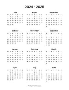 a calendar for the new year is shown in this printable page, which shows the dates