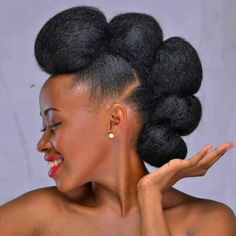 Black Hairstyles Updo, Updo Buns, Natural Hair Wedding, Natural Updo, Black Hair Updo Hairstyles, Natural Wedding Hairstyles, Natural Hair Bun Styles, Wedding Bun Hairstyles, Natural Hair Bride