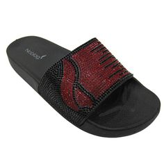 Open toe; contoured footbed; grip sole.

Man-made upper and sole material.

Breathable and suitable for outdoor walking, entertainment, leisure, party, work, Wedding and other occasions. Luxury Slides, Glitter Sandals, Red Shop, Leather Cleaning, Sandals Women, Thong Sandals, Luxury Women, Personalized Products, Cleaning Clothes