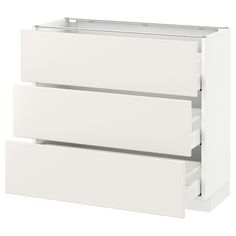 a white cabinet with two drawers on each side