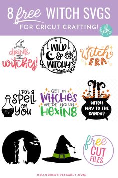 8 free witch svg cut files for cricut