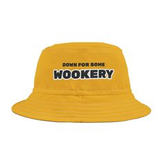 This one's for the wooks! If you're down for some wookery, let the people know with this hat. This hat will keep you shaded from the sun, and is sure to get some laughs. Perfect for festivals, concerts, raves, and any outdoor activity.  + Sizes: Small / Large (See measurements below) + Material: 100% polyester + Made in USA + Designed for ravers by a raver  - - - - - Small: Crown height 3.35" / Brim width 2.17" / Head circumference 21.02" /Outer brim circumference 30.91" Large: Crown height 3.35 Yellow Festival Hat, Rave Hats, Electric Forest Festival, Rave Outfits Festivals, Festival Outfit Inspiration, Small Crown, Festival Outfits Rave, Rave Accessories, Rave Girl