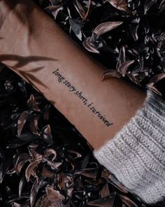 a person's arm with a tattoo that reads, i hope everyone is brave