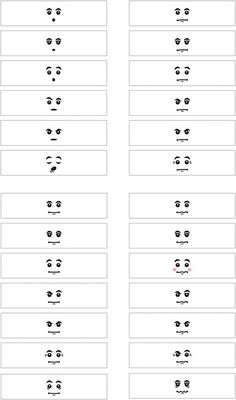 printable worksheet with faces and expressions for kids to use in the classroom