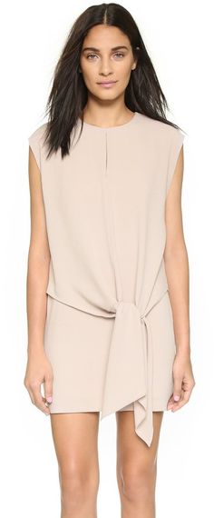 Pin for Later: Every Style Blogger Has This Dress, and You're Going to Want It Too  Tibi Tie Dress ($375) Emerging Designers Fashion, 2017 Fashion Trends, Dressy Dresses, Overlay Dress, Dreamy Dress, Henri Bendel, Draped Dress, Tie Dress, Fashion 2017