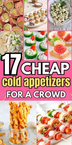 17 cheap cold appetizers for a crowd