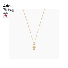 in stock Gold-tone Cross Jewelry With Adjustable Chain, Elegant Gold Cross Pendant Necklaces, Elegant Gold Chain Necklace With Cross Pendant, Elegant Gold Cross Necklace With Clavicle Chain, Elegant Gold Necklaces With Cross Pendant, Gold Cross Chain Necklace Elegant Style, Elegant Gold Cross Chain Necklace, Elegant Gold Chain Necklace With Cross, Elegant Gold Cross Pendant Necklace